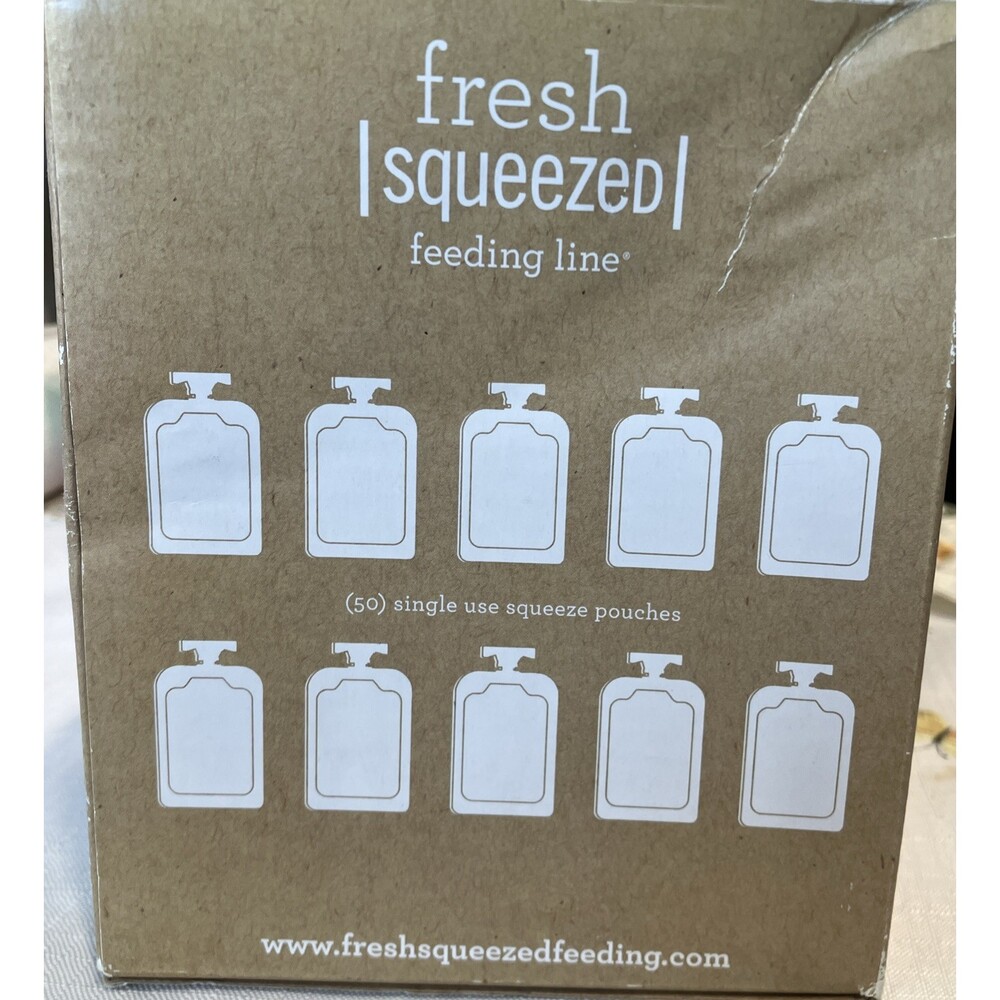 Infantino Fresh Squeezed Food Pouches, 4 oz, 49 Pack/ BRAND NEW/